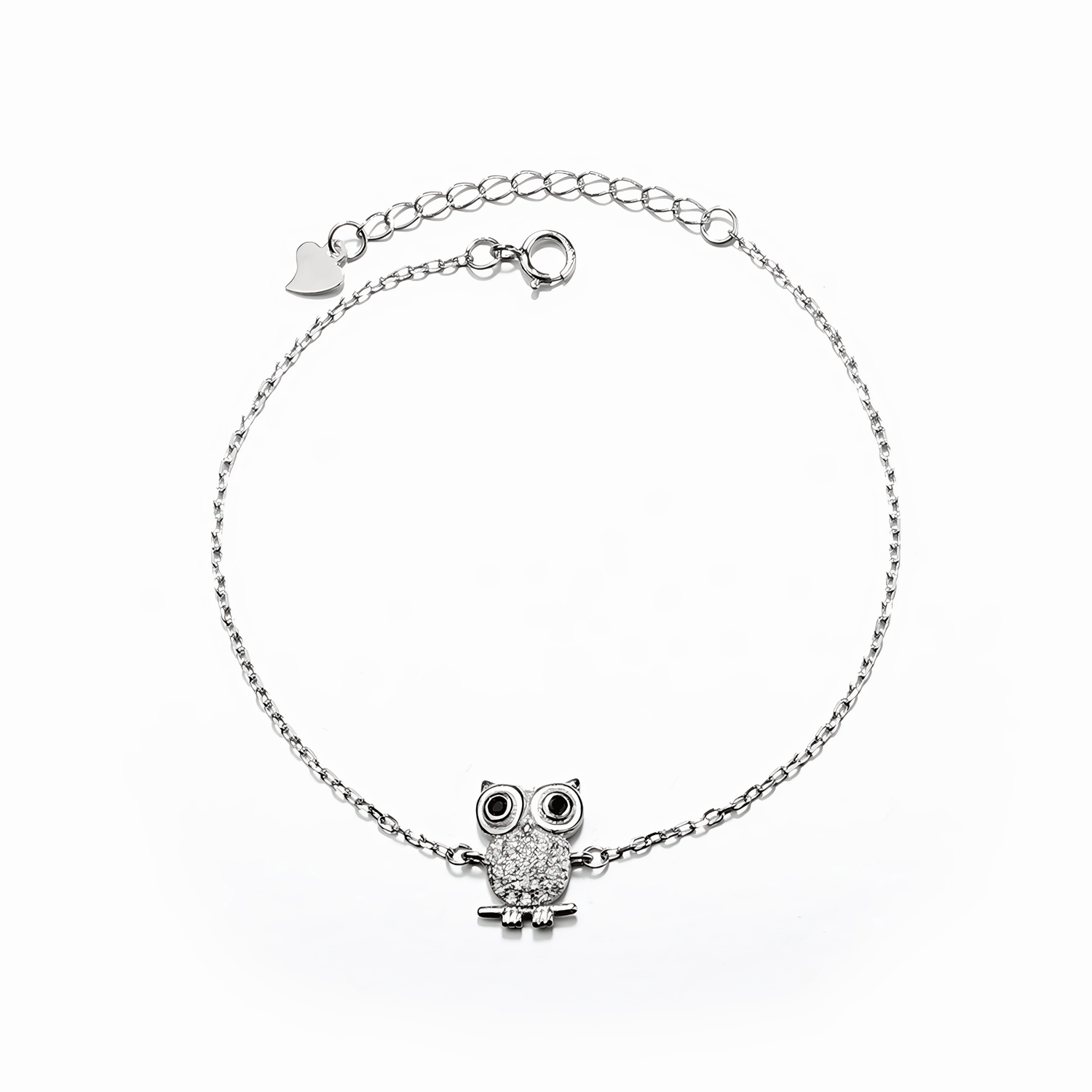 Owl - Set Bracelet and Earrings – Adorned with Sparkling Cubic Zirconia - NAFALUXE