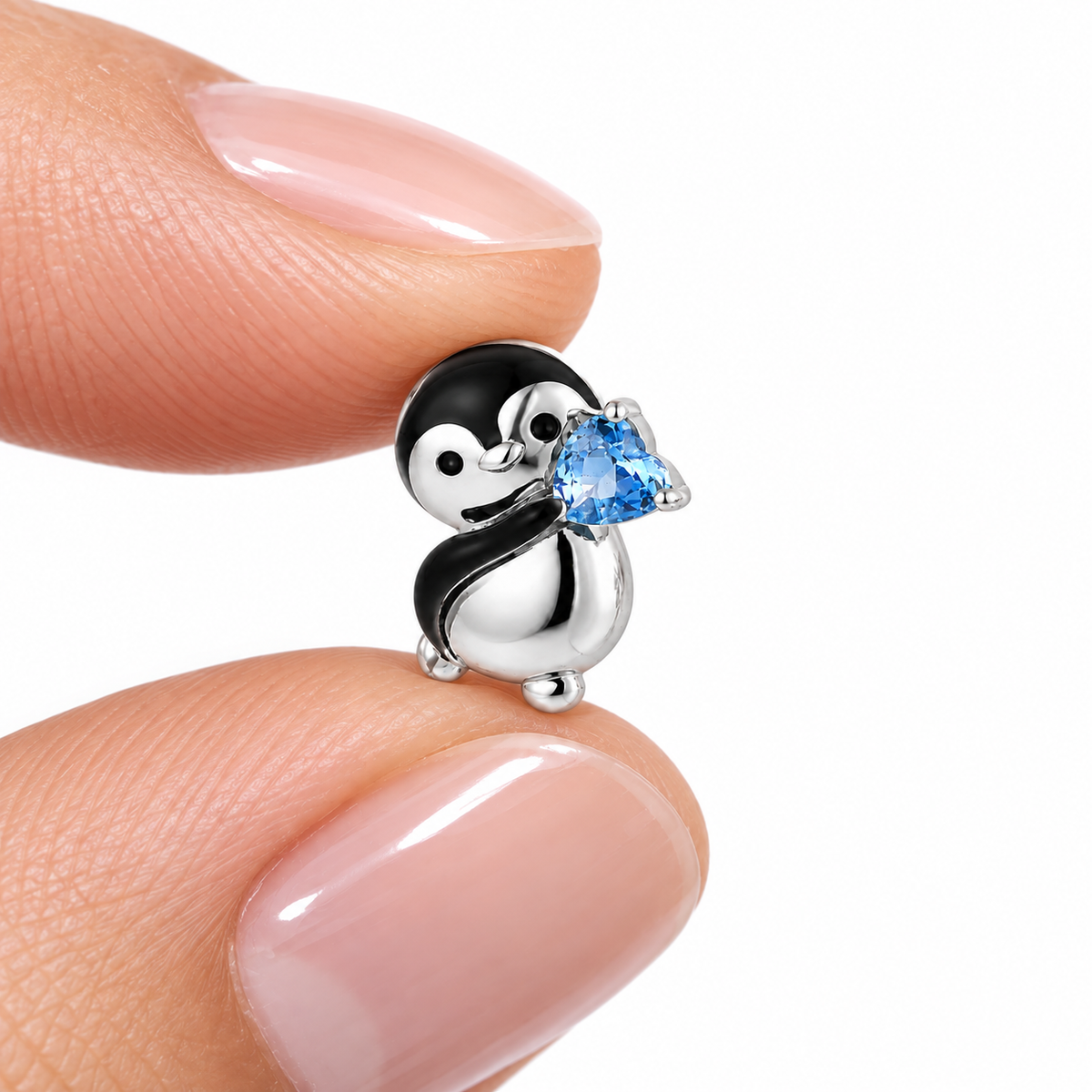 Penguin Heart Stud Earrings