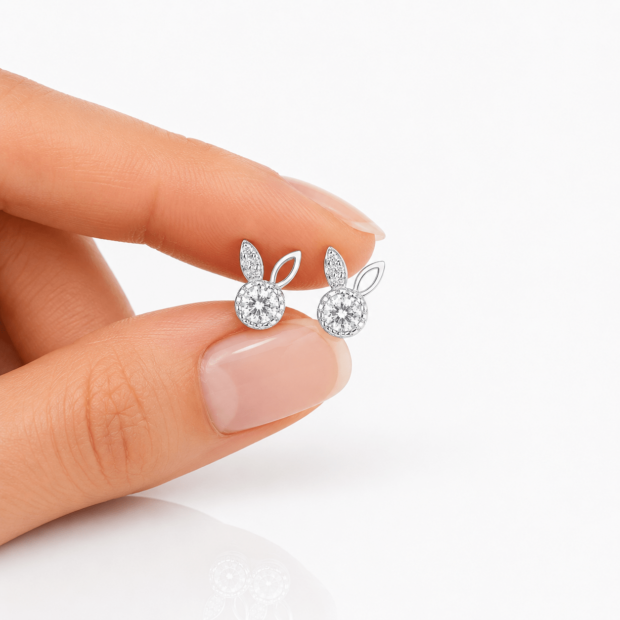 925 Silver Bunny Earrings - NAFALUXE