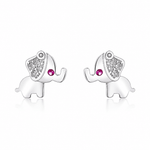925 Sterling Silver Elephant Stud Earrings - NAFALUXE