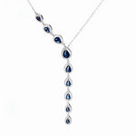 925 Sterling Silver Teardrop Dangle Necklace - NAFALUXE