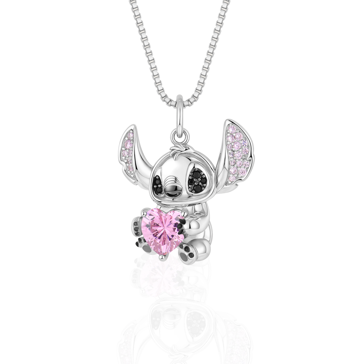 Cute Alien Heart Necklace