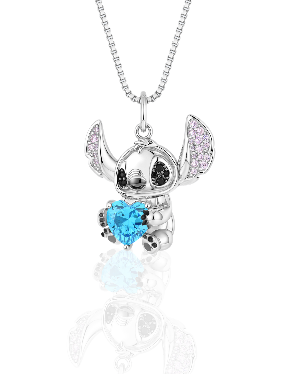 Cute Alien Heart Necklace