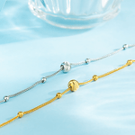 Adjustable Beaded Chain Bracelet - NAFALUXE
