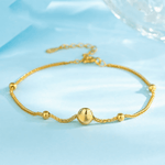 Adjustable Beaded Chain Bracelet - NAFALUXE