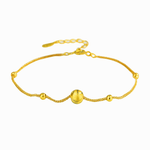 Adjustable Beaded Chain Bracelet - NAFALUXE