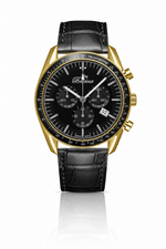 Bellevue Chronograph 43mm Gold & Black Men's Watch – Ronda Quartz - NAFALUXE