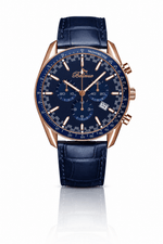 Bellevue Chronograph 43mm Rose Gold & Blue Men's Watch – Ronda Quartz - NAFALUXE