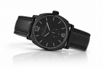 Bellevue Men’s Black Watch 44mm – Ronda Quartz | Black PU Leather Strap - NAFALUXE