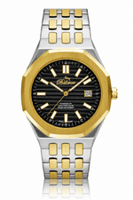 Bellevue Swiss Made Quartz Watch 41mm – Two - Tone Gold & Silver Stainless Steel | Ronda Movement - NAFALUXE