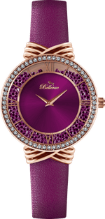 Bellevue Women’s Pink Crystal Watch – Rose Gold | 36mm - NAFALUXE