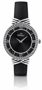 Bellevue Women’s Quartz Watch – Black Crystal Dial | 36mm - NAFALUXE