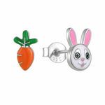 Bunny & Carrot Stud Earrings - NAFALUXE