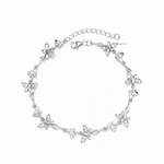Butterfly Blossom Bracelet Sterling Silver 925 - NAFALUXE