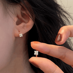Butterfly Sparkle Huggie Earrings - NAFALUXE
