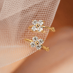 Butterfly Sparkle Huggie Earrings - NAFALUXE