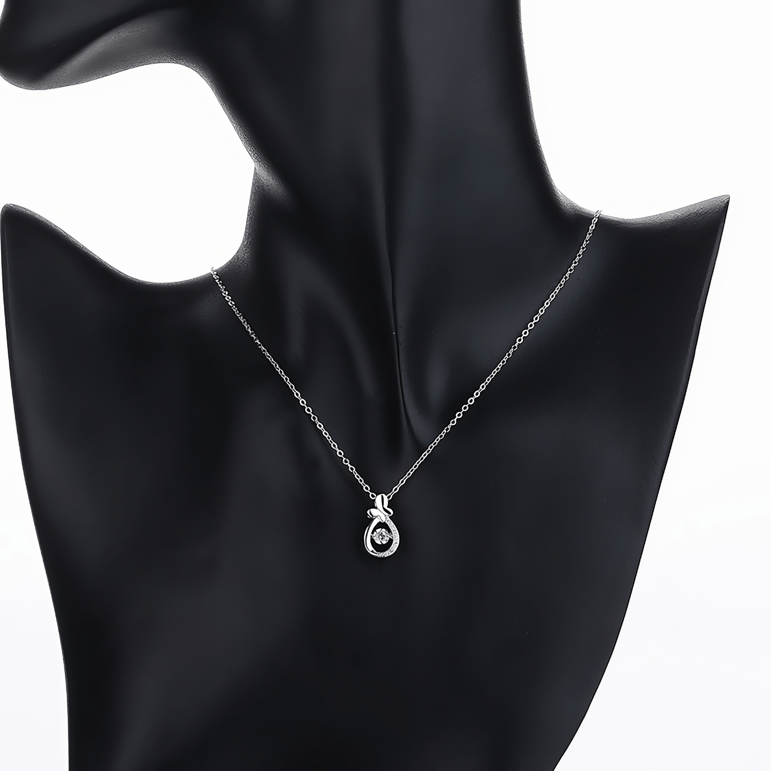 Butterfly Teardrop Pendant – 925 Silver - NAFALUXE