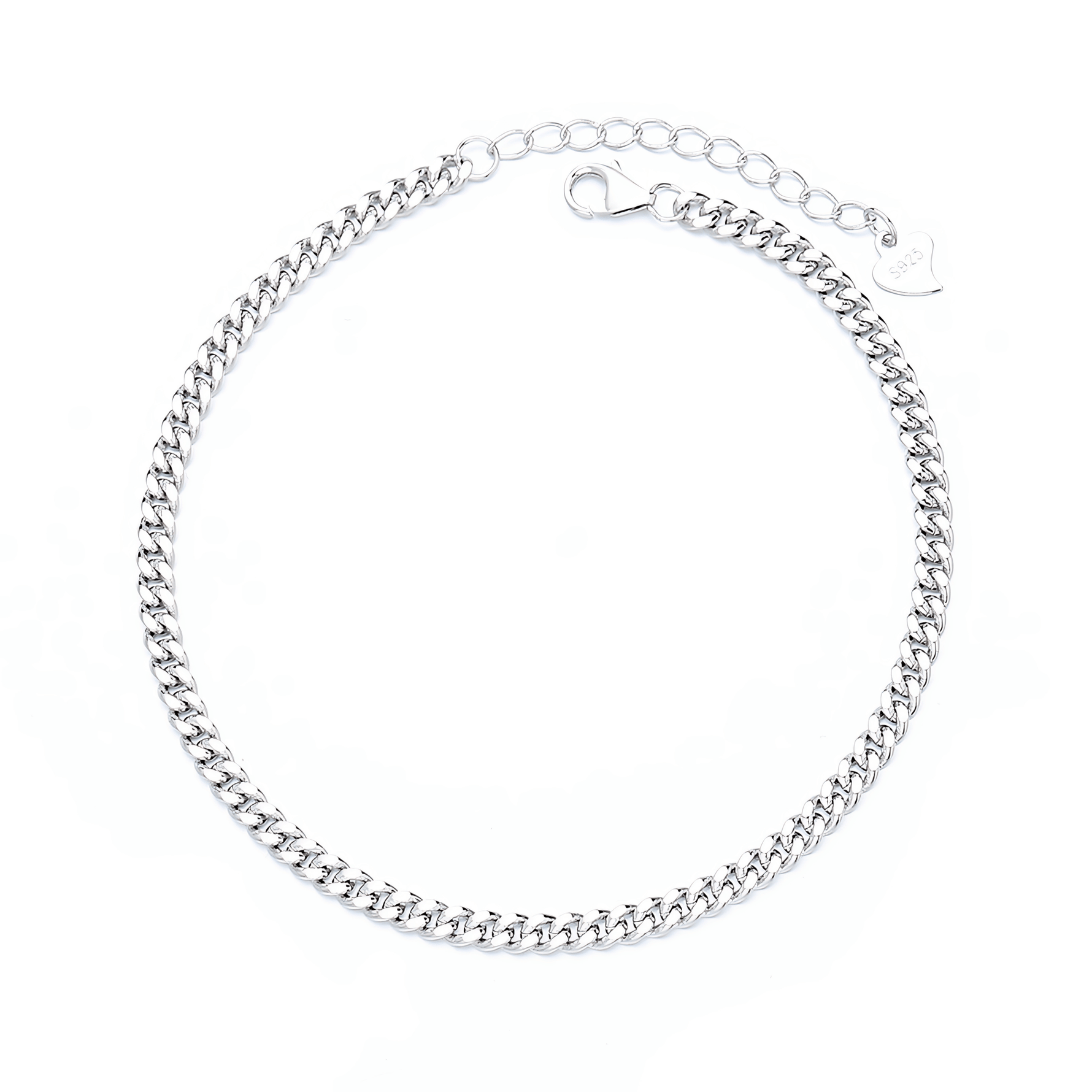 Classic Cuban Link Chain Bracelet Sterling Silver 925 - NAFALUXE