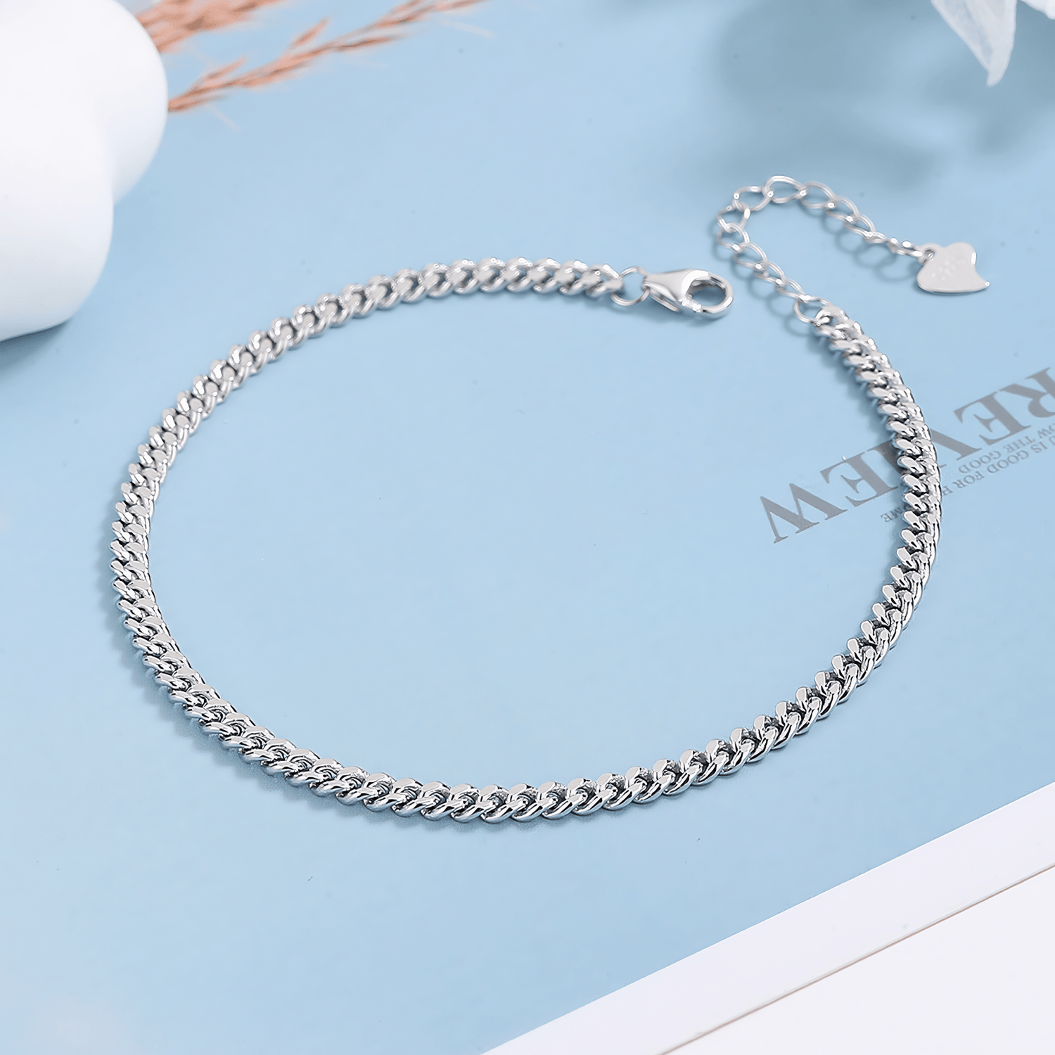 Classic Cuban Link Chain Bracelet Sterling Silver 925 - NAFALUXE