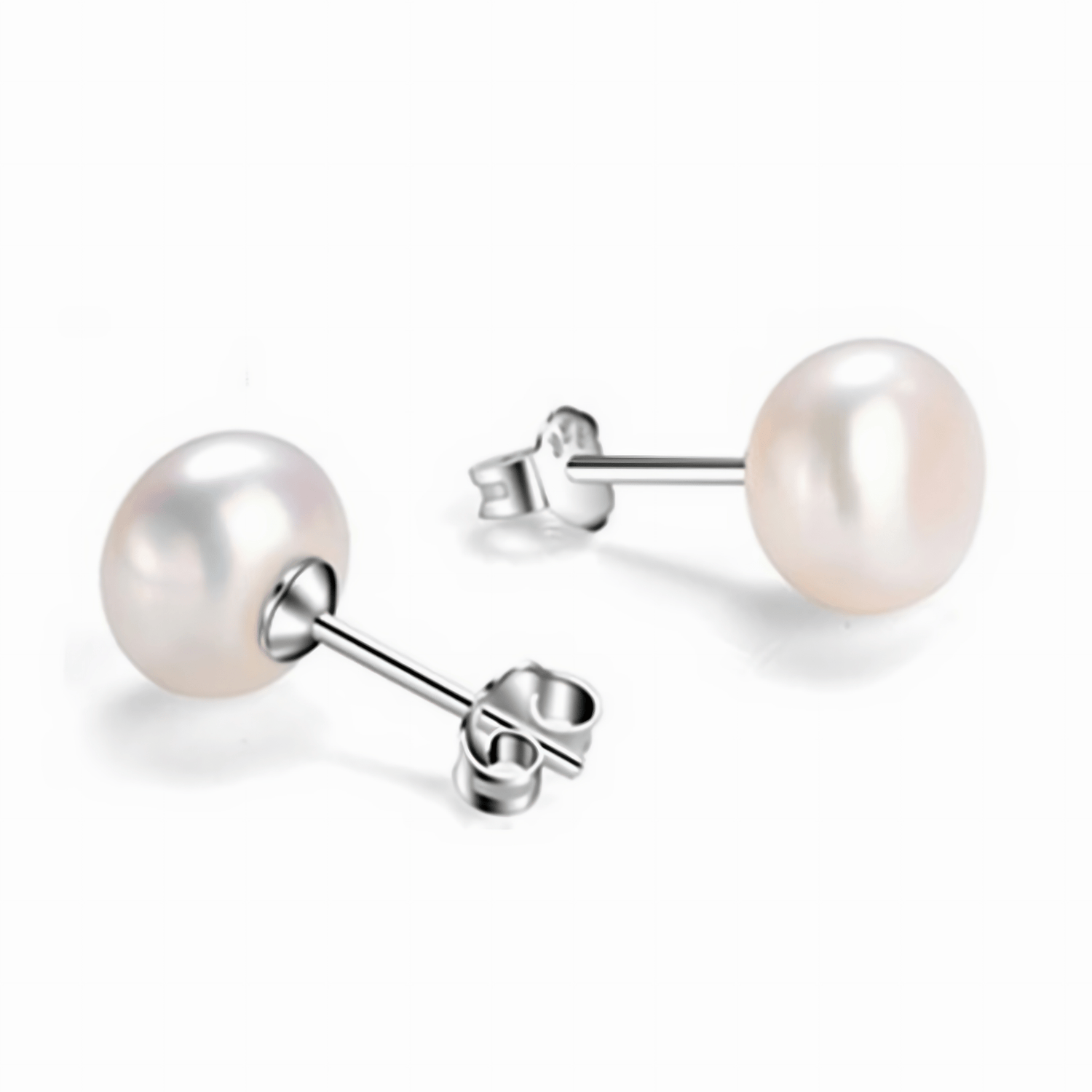Classic Pearl Stud Earrings Elegant Timeless Design - NAFALUXE
