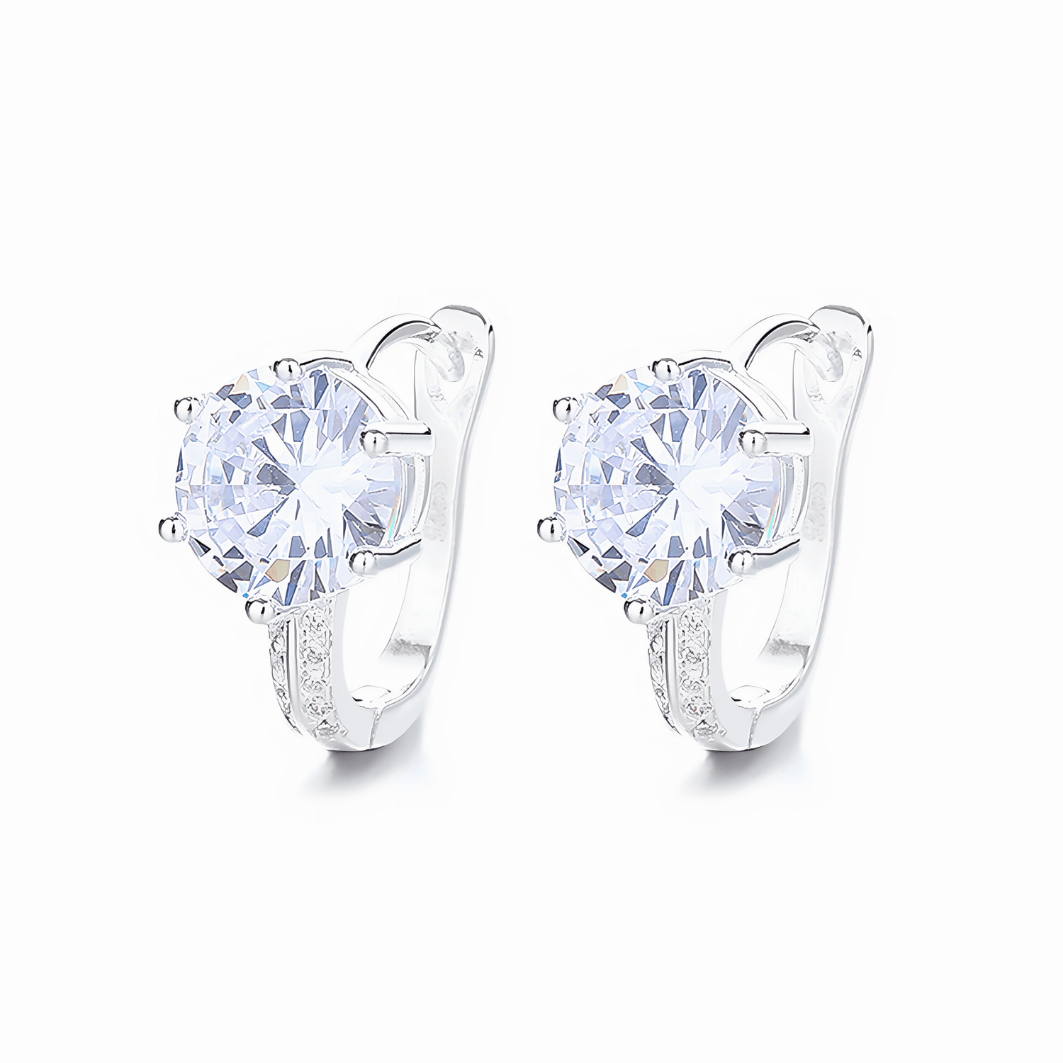 Classic Round Hoop Earrings – 925 Silver - NAFALUXE
