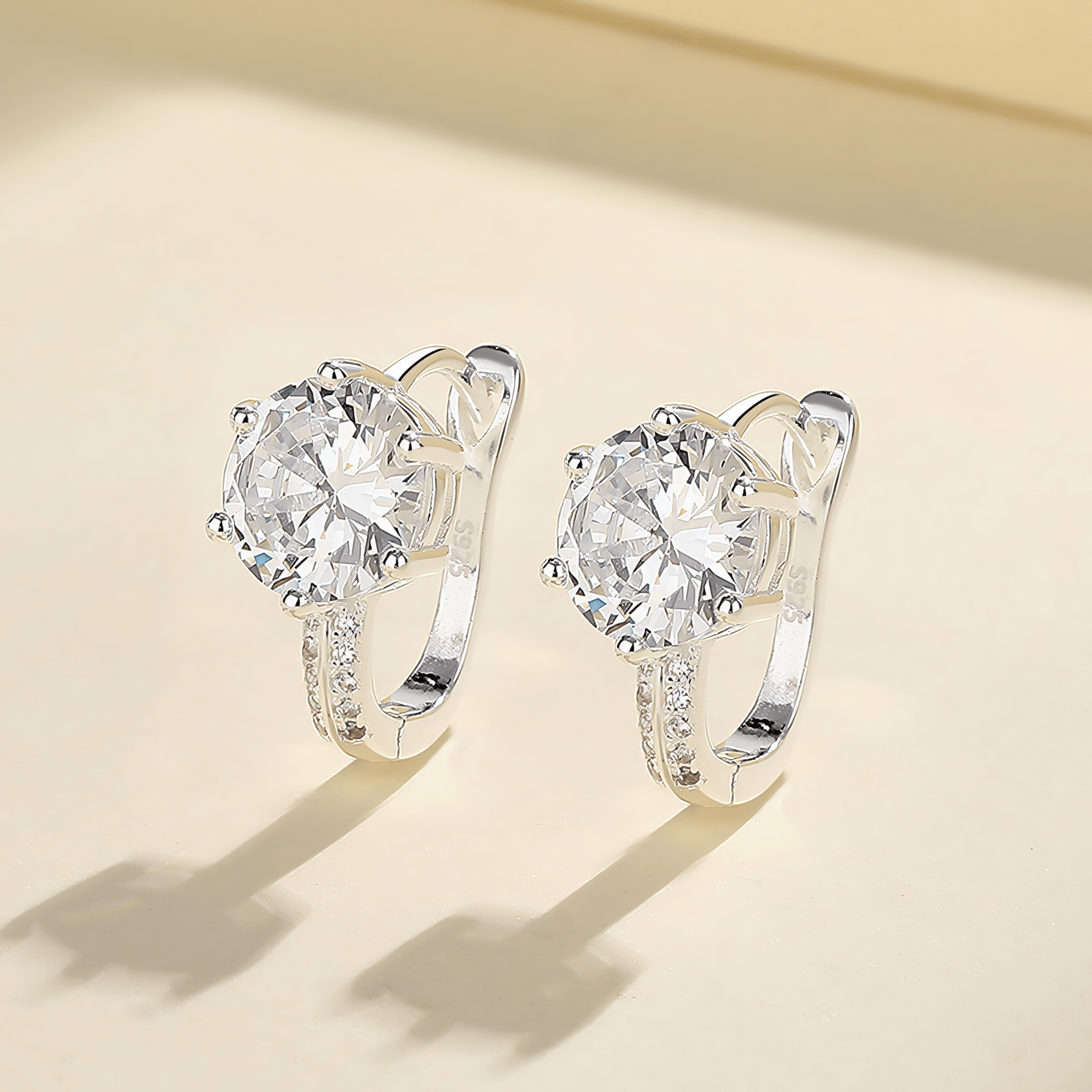 Classic Round Hoop Earrings – 925 Silver - NAFALUXE