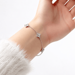Clover CZ Bracelet – 925 Sterling Silver - NAFALUXE