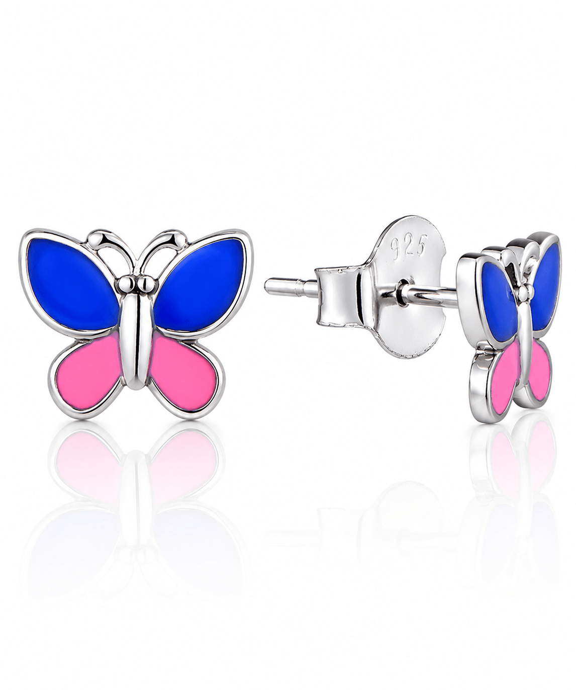Colorful Butterfly Stud Earrings - NAFALUXE