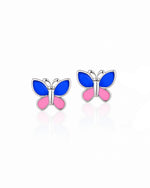 Colorful Butterfly Stud Earrings - NAFALUXE