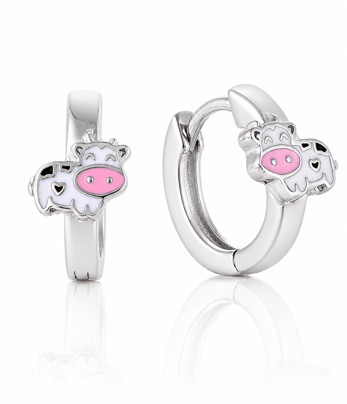 Cute Cow Hoop Earrings - NAFALUXE