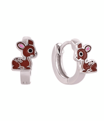 Cute Deer Hoop Earrings - NAFALUXE