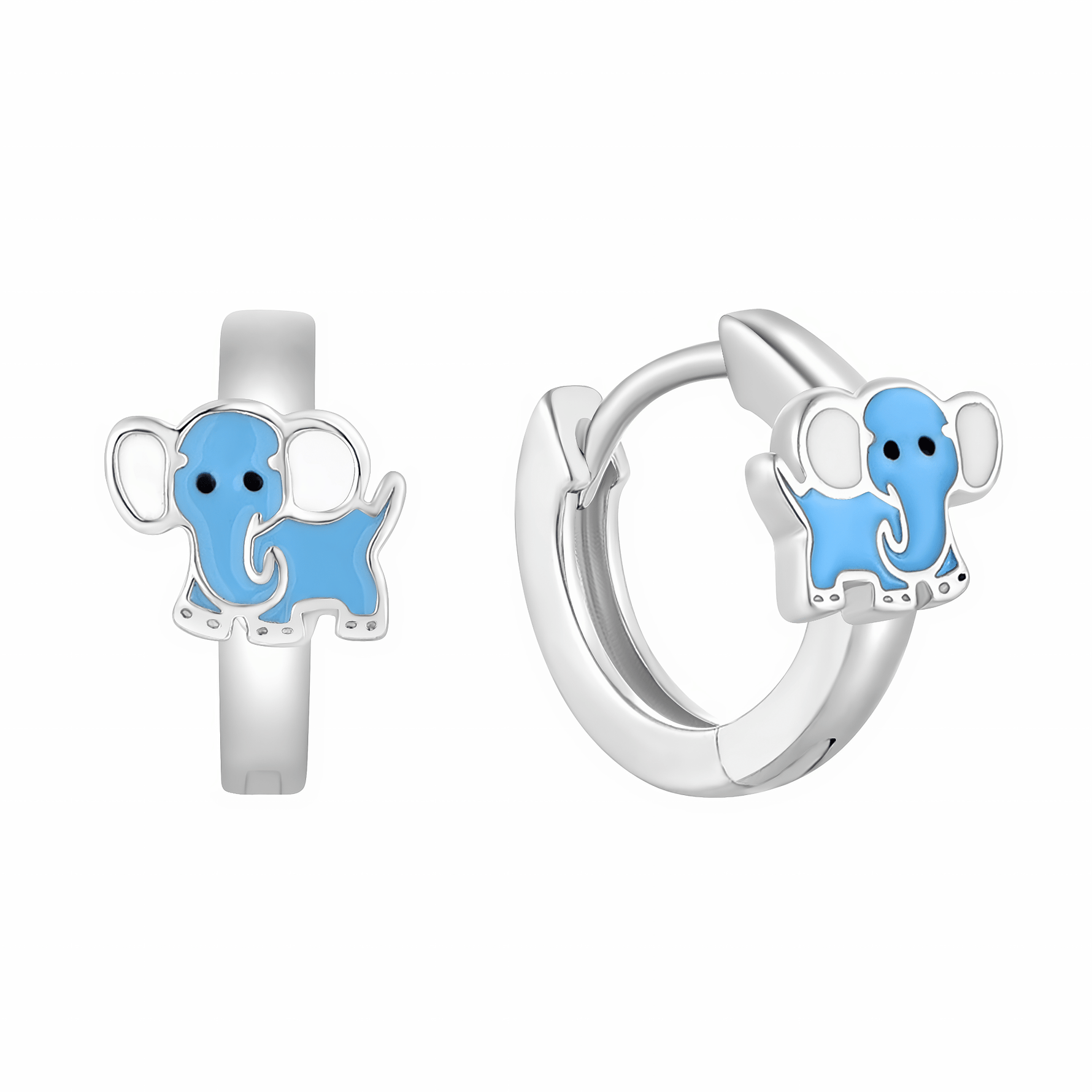 Cute Elephant Hoop Earrings - NAFALUXE