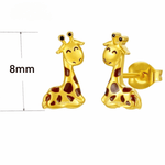 Cute Giraffe Stud Earrings - NAFALUXE