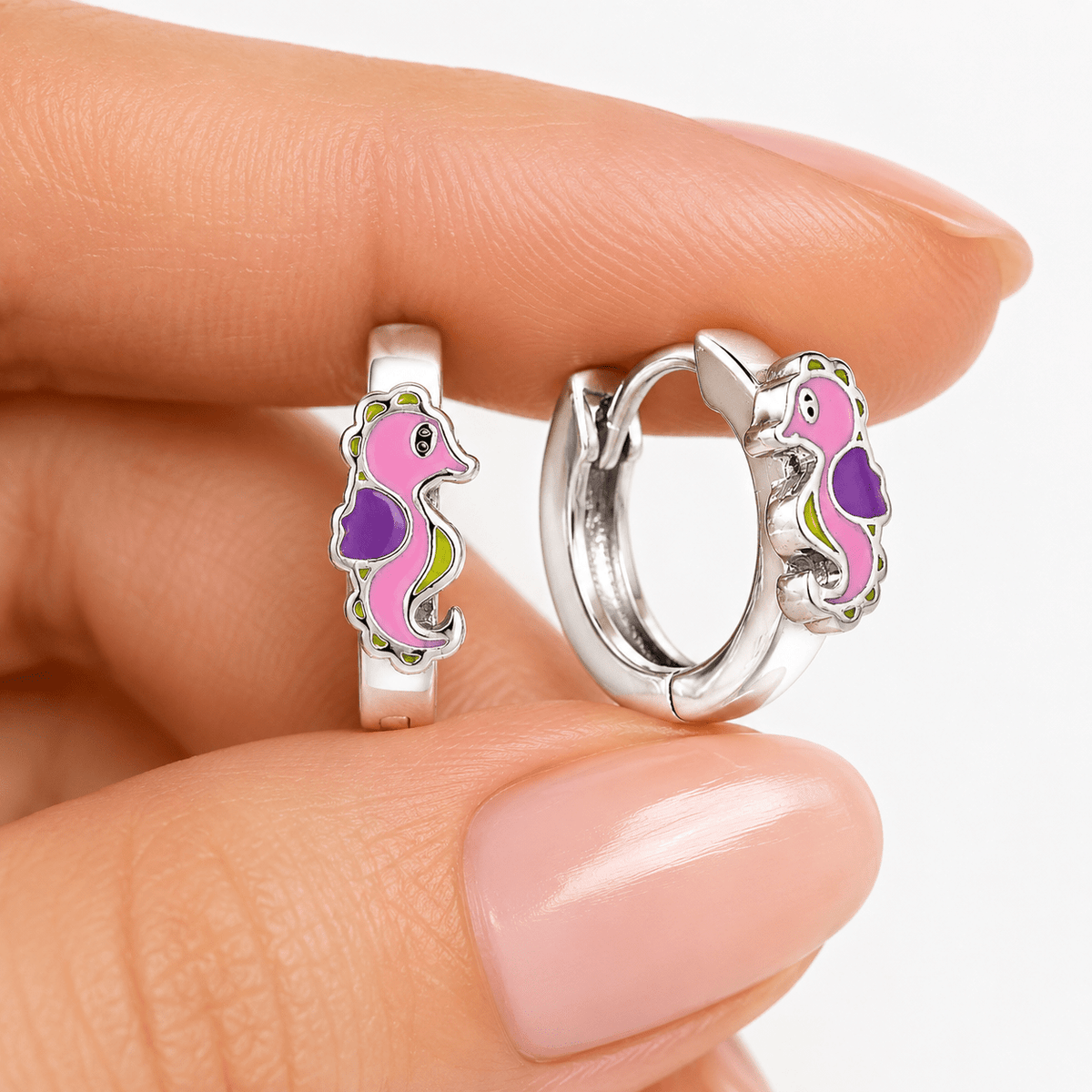 Cute Seahorse Hoop Earrings - NAFALUXE