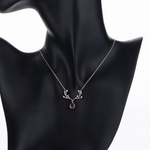 Deer Antler Projection Necklace – 925 Silver - NAFALUXE