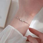 Delicate Butterfly Charm Bracelet – 925 Silver - NAFALUXE