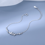 Delicate Butterfly Charm Bracelet – 925 Silver - NAFALUXE