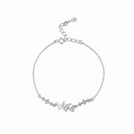 Delicate Butterfly Charm Bracelet – 925 Silver - NAFALUXE