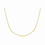 Delicate Triple Heart Bracelet – Gold on Silver - NAFALUXE