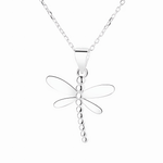 Dragonfly Pendant Necklace – 925 Silver - NAFALUXE