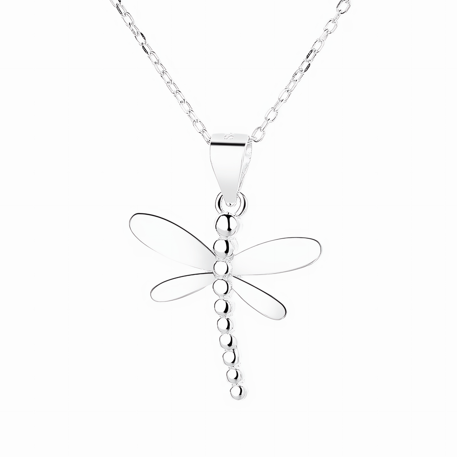 Dragonfly Pendant Necklace – 925 Silver - NAFALUXE