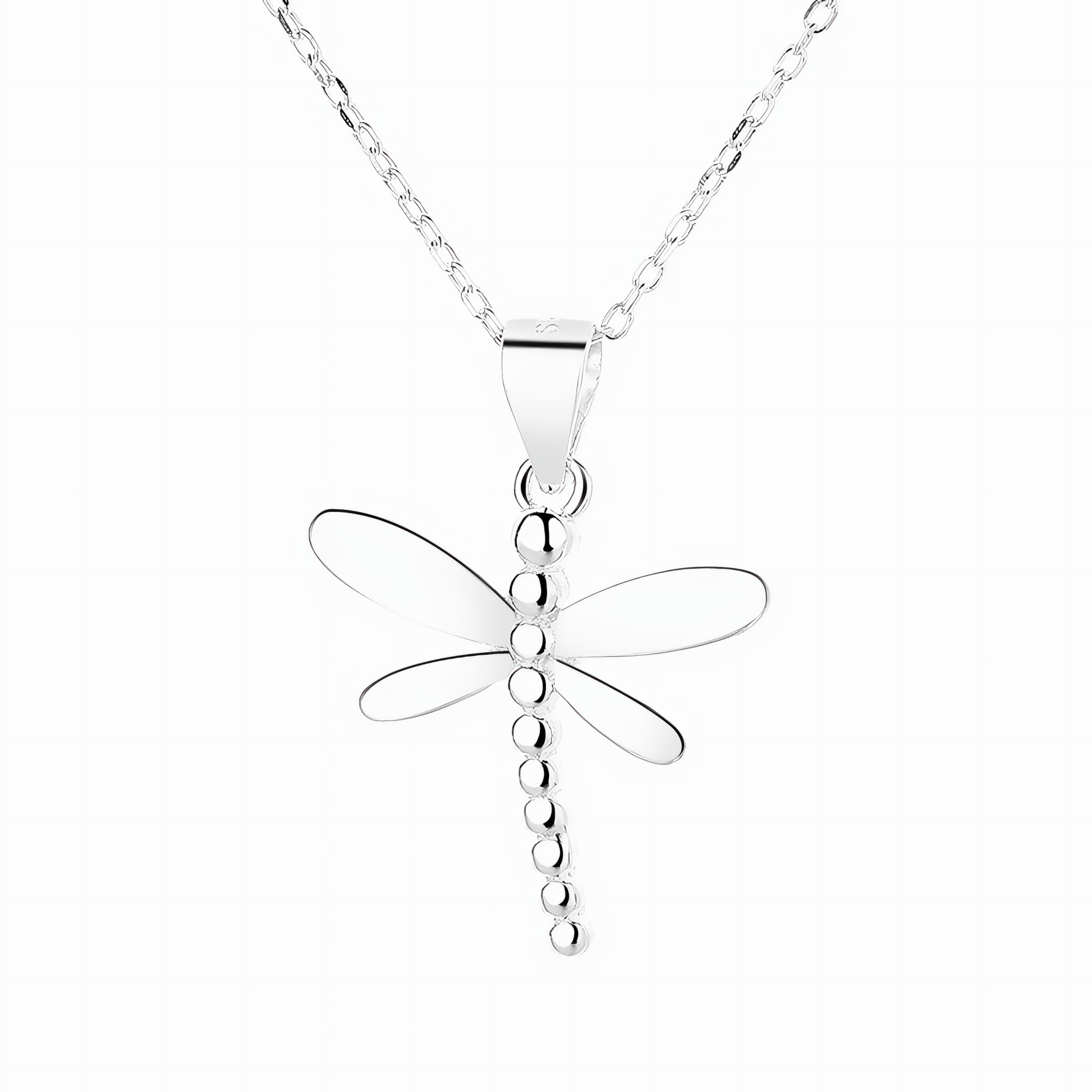 Dragonfly Pendant Necklace – 925 Silver - NAFALUXE