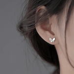 Elegant Butterfly Earrings in Sterling Silver 925 - NAFALUXE