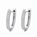 Elegant CZ Hoop Earrings - NAFALUXE