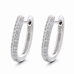 Elegant CZ Hoop Earrings - NAFALUXE