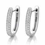 Elegant CZ Hoop Earrings - NAFALUXE