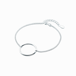 Elegant Open Ring Bracelet – 925 Silver - NAFALUXE
