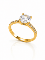 Elegant Solitaire CZ Ring - NAFALUXE