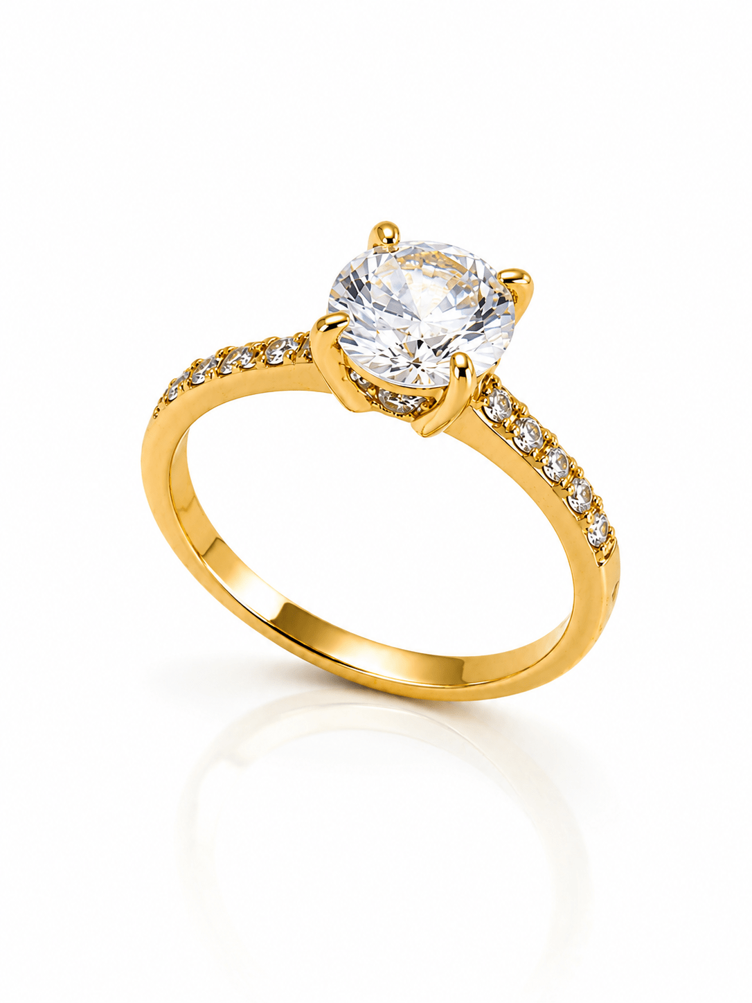 Elegant Solitaire CZ Ring - NAFALUXE