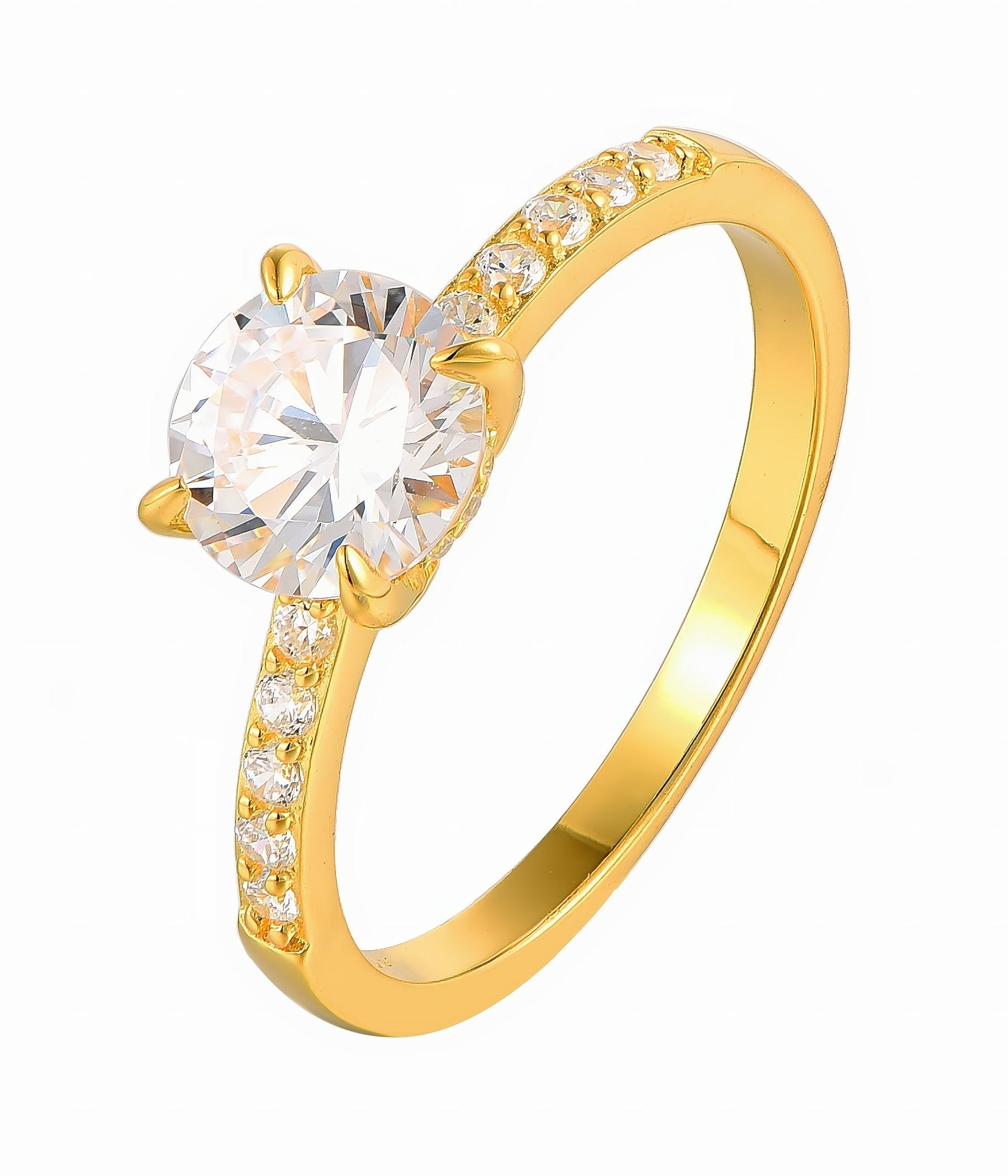 Elegant Solitaire CZ Ring - NAFALUXE